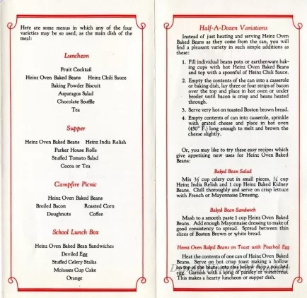 Recipe - Heinz Oven Baked Beans Recipes