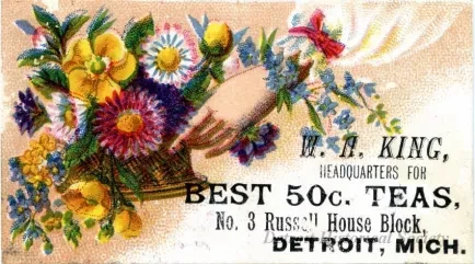Card, Store - W. A. King, 
Headquarters for Best 50c. Teas