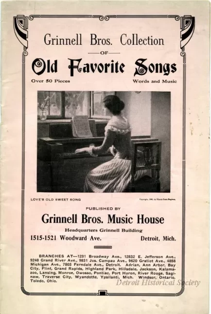 Booklet - Grinnell Bros. Collection of Old Favorite Songs