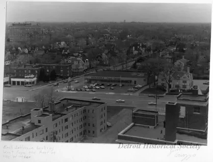 Print, Photographic - East Jefferson Looking West From the Roof of the Whittier