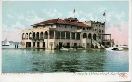 Postcard - Detroit Boat Club, Detroit, Mich.