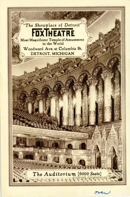 Postcard - The Auditorium {6000 Seats}