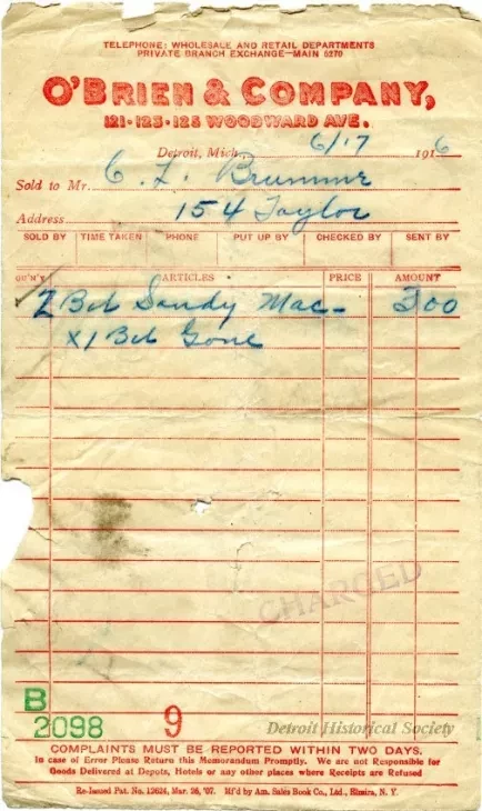 Bill-of-sale - O'Brien & Company