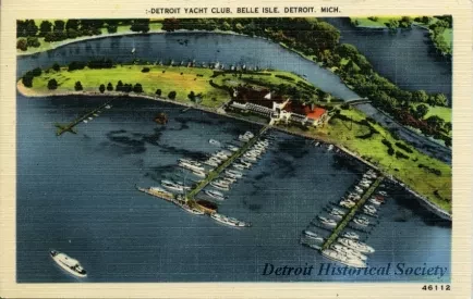 Postcard - Detroit Yacht Club, Belle Isle, Detroit, Mich.