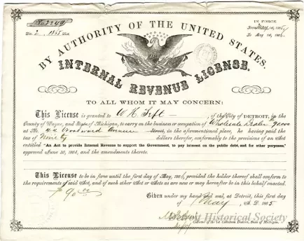 License - Internal Revenue License
