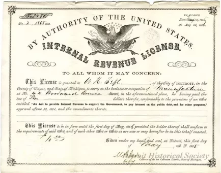 License - Internal Revenue License