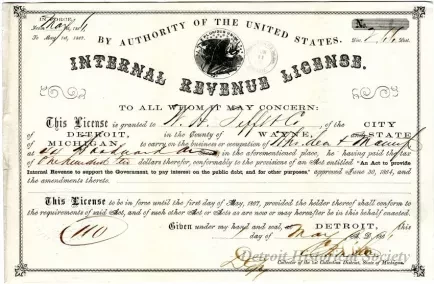 License - Internal Revenue License