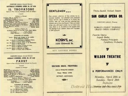 Program, Theater