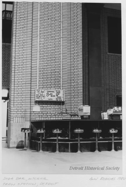 Print, Photographic - Soda Bar, Interior, Train Station, Detroit