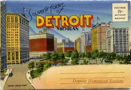 Post Folder - Souvenir Folder of Detroit, Michigan