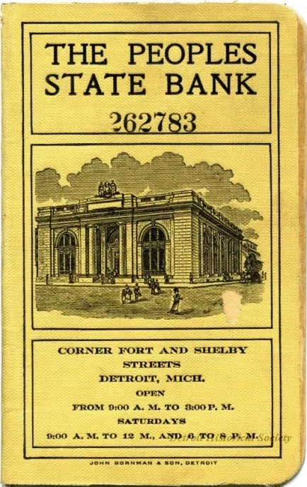 Bankbook - The People's State Bank