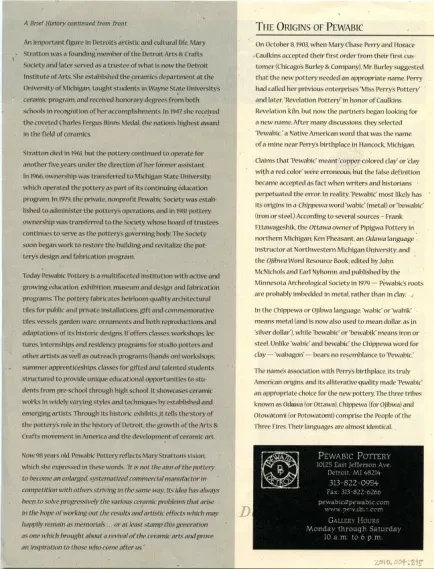 Brochure - Celebrating a Rich Heritage - Creating a New Legacy