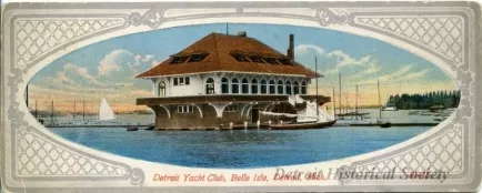 Postcard - Detroit Yacht Club, Belle Isle, Detroit, Mich.