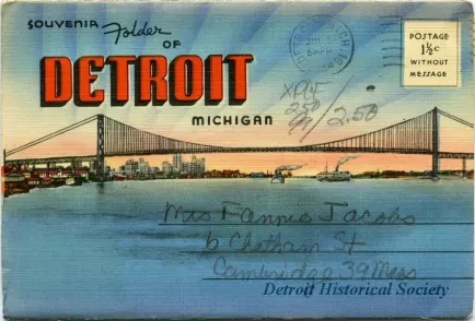 Post Folder - Souvenir Folder of Detroit Michigan