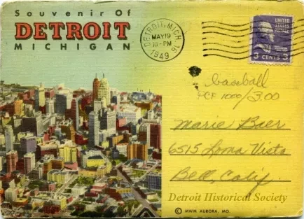 Post Folder - Souvenir of Detroit Michigan