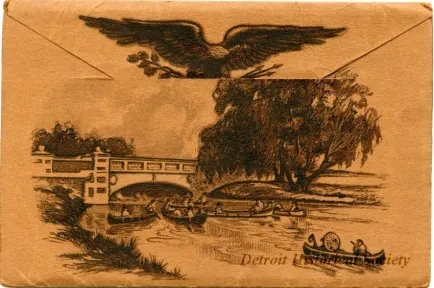 Post Folder - Souvenir Views Detroit Mich.
