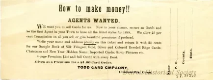Advertisement - Todd Card Company