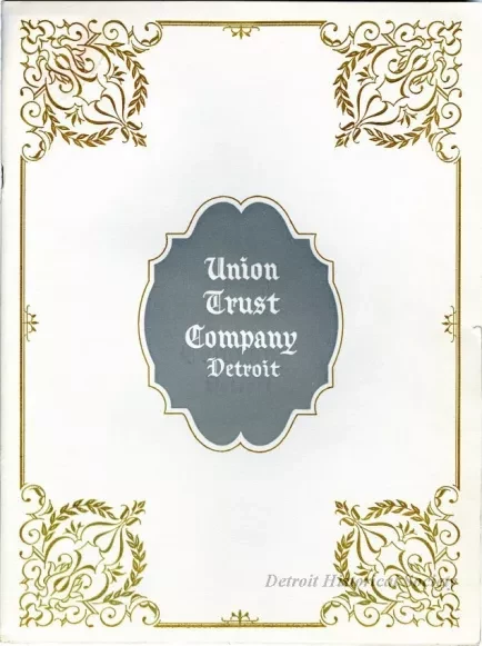 Booklet - Union Trust Company - Detroit