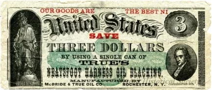 Advertisement - True's Neatsfoot Harness Oil Blacking