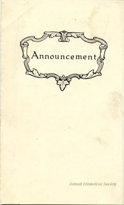 Announcement - Announcement
