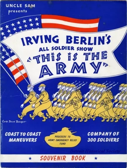 Program, Theater - Uncle Sam Presents Irving Berlin's All Soldier Show "This Is The Army"