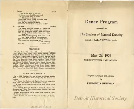 Program, Dance