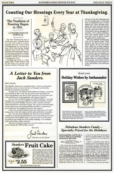 Layout - Sanders Good Things To Eat