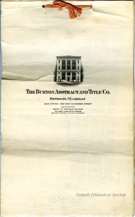 Title, Abstract - Abstract of Title,
Lot 142, O'Connor & Harrison's Greenlawn Subdivision