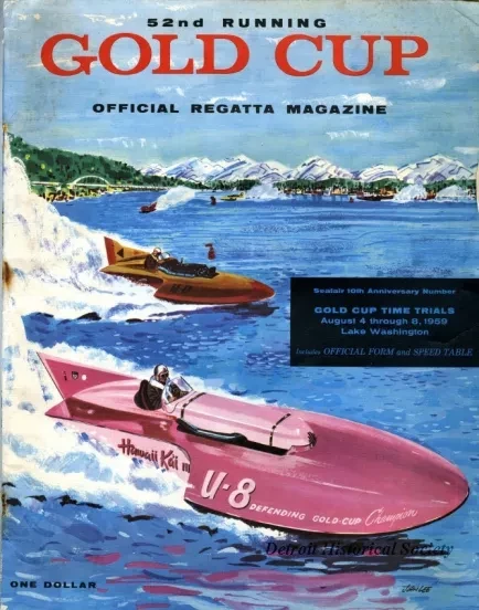 Program - 52nd Running, 
Gold Cup Official Regatta Magazine