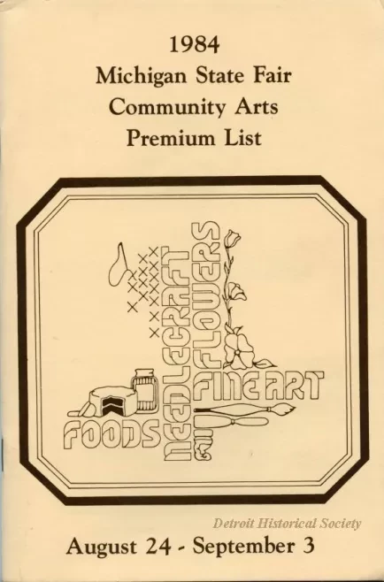 Program - Community Arts Premium List and Rules of the Michigan State Fair