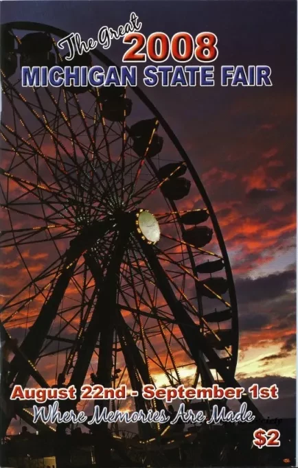 Program - 2008 Michigan State Fair Souvenir Program