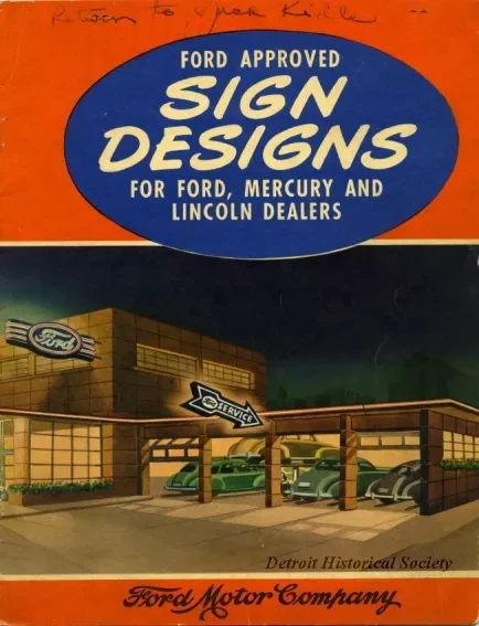 Catalog, Trade - Ford Approved Sign Designs for Ford, Mercury and Lincoln Dealers