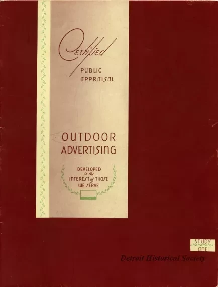 Report - An Adaptation of a Chart Presentation based upon results of a survey on Outdoor Advertising