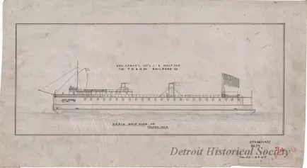 Drawing, Technical - Ann Arbor's No's. 1 - 2, 
Built for the TA & NM Railroad Co.