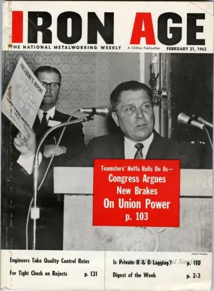 Magazine - Iron Age: The National Metalworking Weekly, February 21, 1963