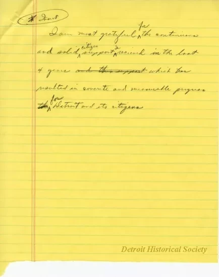 Speech - Inaugural Speech, Jan. 2, 1974 (Draft)