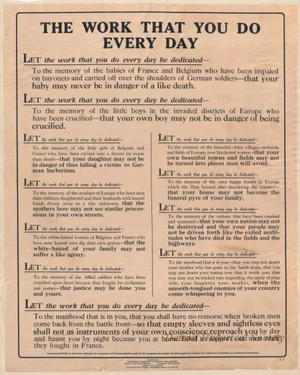 Poster - The Work That You Do Every Day