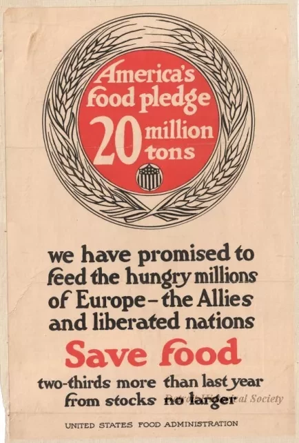 Poster - America's food pledge
20 million tons