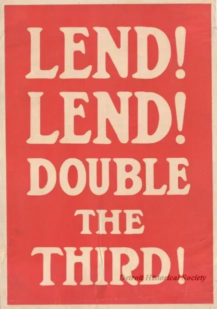 Poster - Lend!  Lend!  Double the Third!