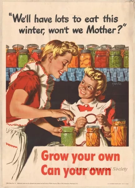 Poster - We'll have lots to eat this winter, won't we Mother?