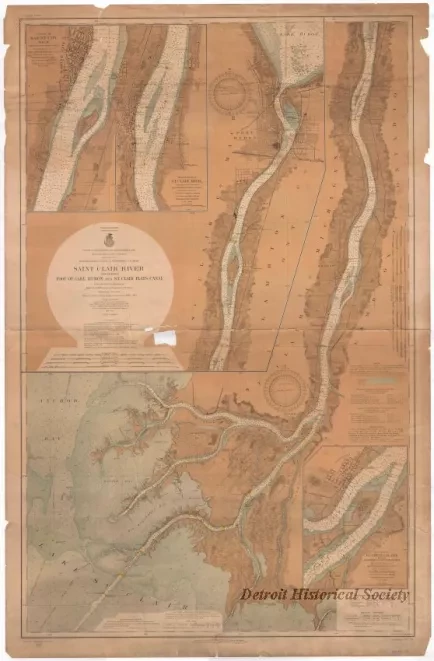 Chart, Navigational - St. Clair River Including 
Foot of Lake Huron and St. Clair Flats Canal