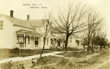 Postcard - South Mill St., Dryden Mich.