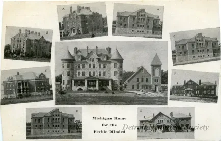 Postcard - Michigan State Home for the Feeble Minded