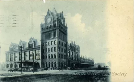 Postcard - Detroit, Mich., Union Depot.