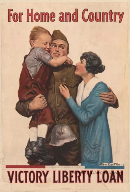 Poster - For Home and Country,
Victory Liberty Loan