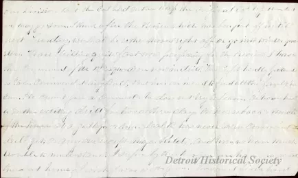 Lithograph - Camp Palmer, 1st Regiment Mich. Cavalry.