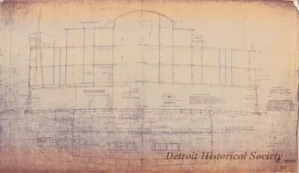 Blueprint - Midship Section,
Detroit & Buffalo [SS Greater Detroit and SS Greater Buffalo]