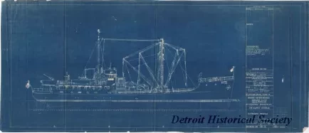 Blueprint - 176' Supply Vessels,
Outboard Profile