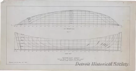 Drawing, Technical - Mackinaw Boat, "Wabesi"