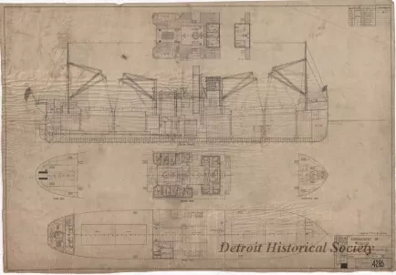 Drawing, Technical - Arrangement of Freighter